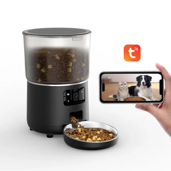 NPET Automatic 4L/140.8OZ Cat Feeder with Camera