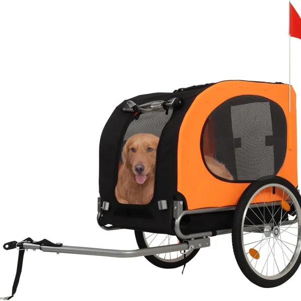 Large Dog Bike Trailer 88Lbs Capacity