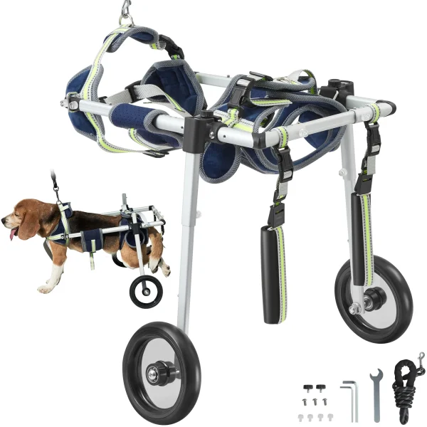 SucceBuy 2 Wheels Dog Wheelchair for Back Legs